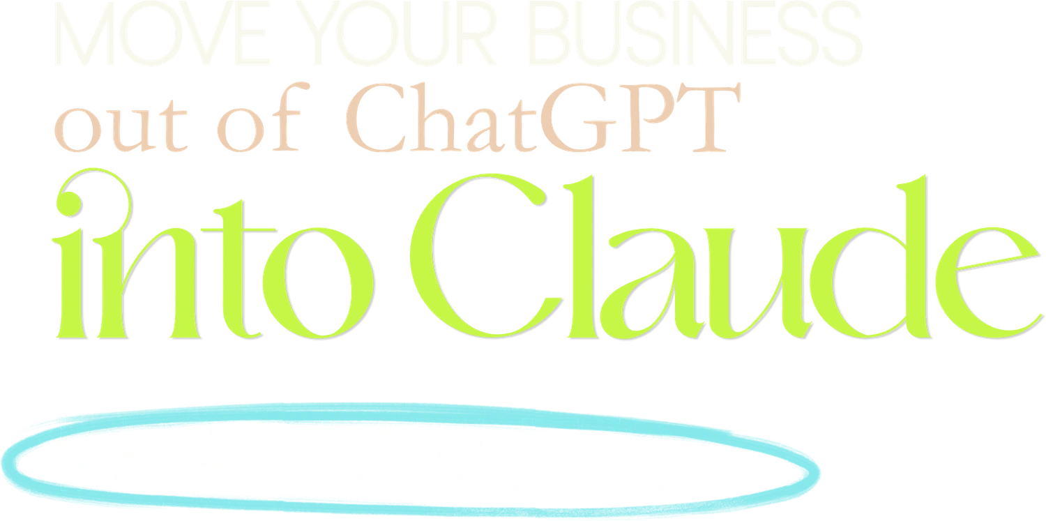 Move your business out of ChatGPT into Claude